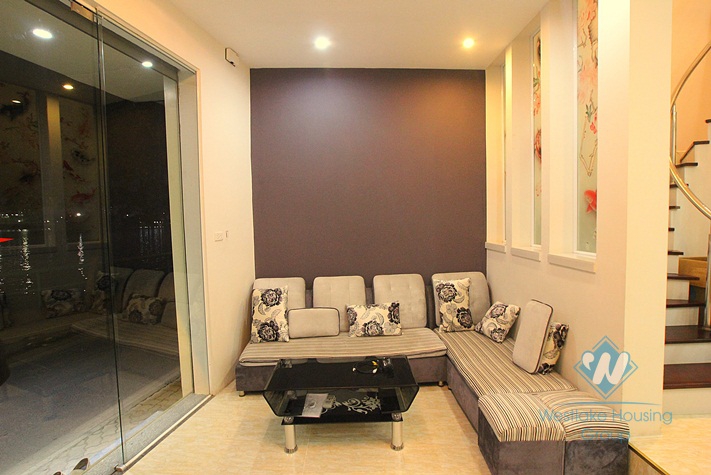 Nice small house on lakeside for rent in To Ngoc Van street, Tay Ho district, Hanoi